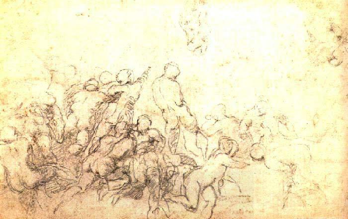 Michelangelo Buonarroti Study for the Battle of Cascina oil painting picture